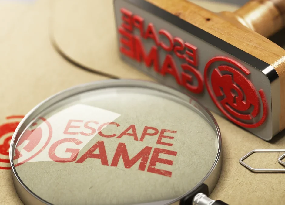 poster saying escape games