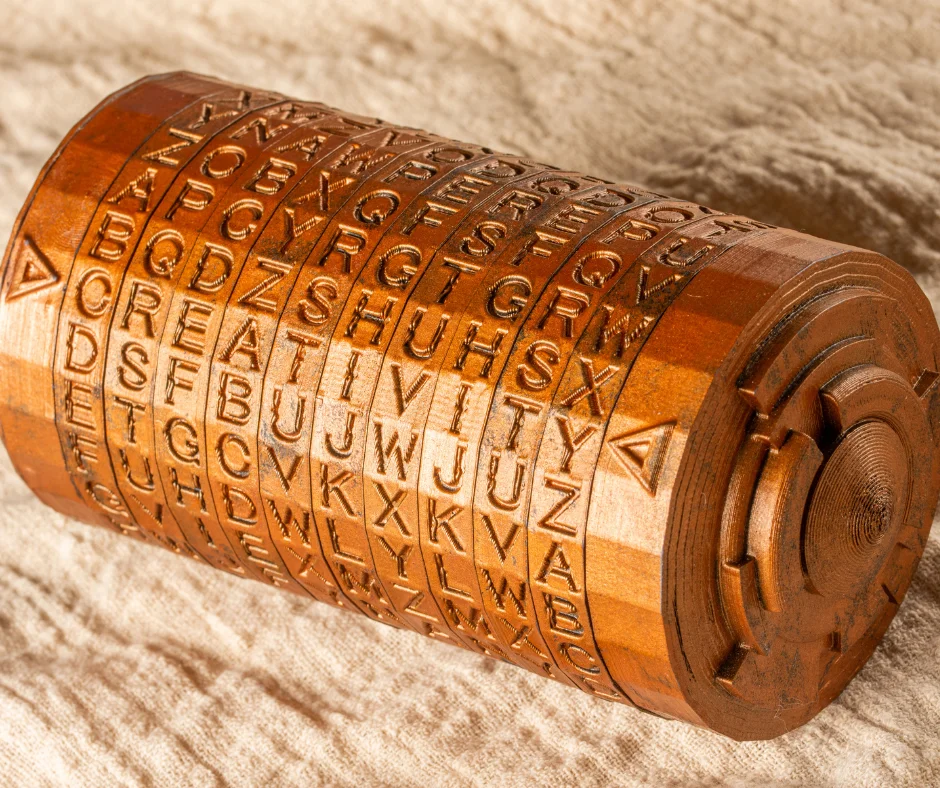 A copper cryptex for deciphering puzzle
