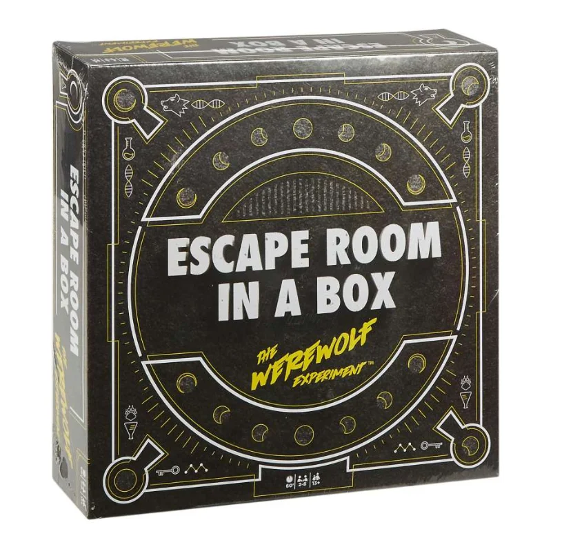 A screenshot of the werewolf experiment escape room in a box
