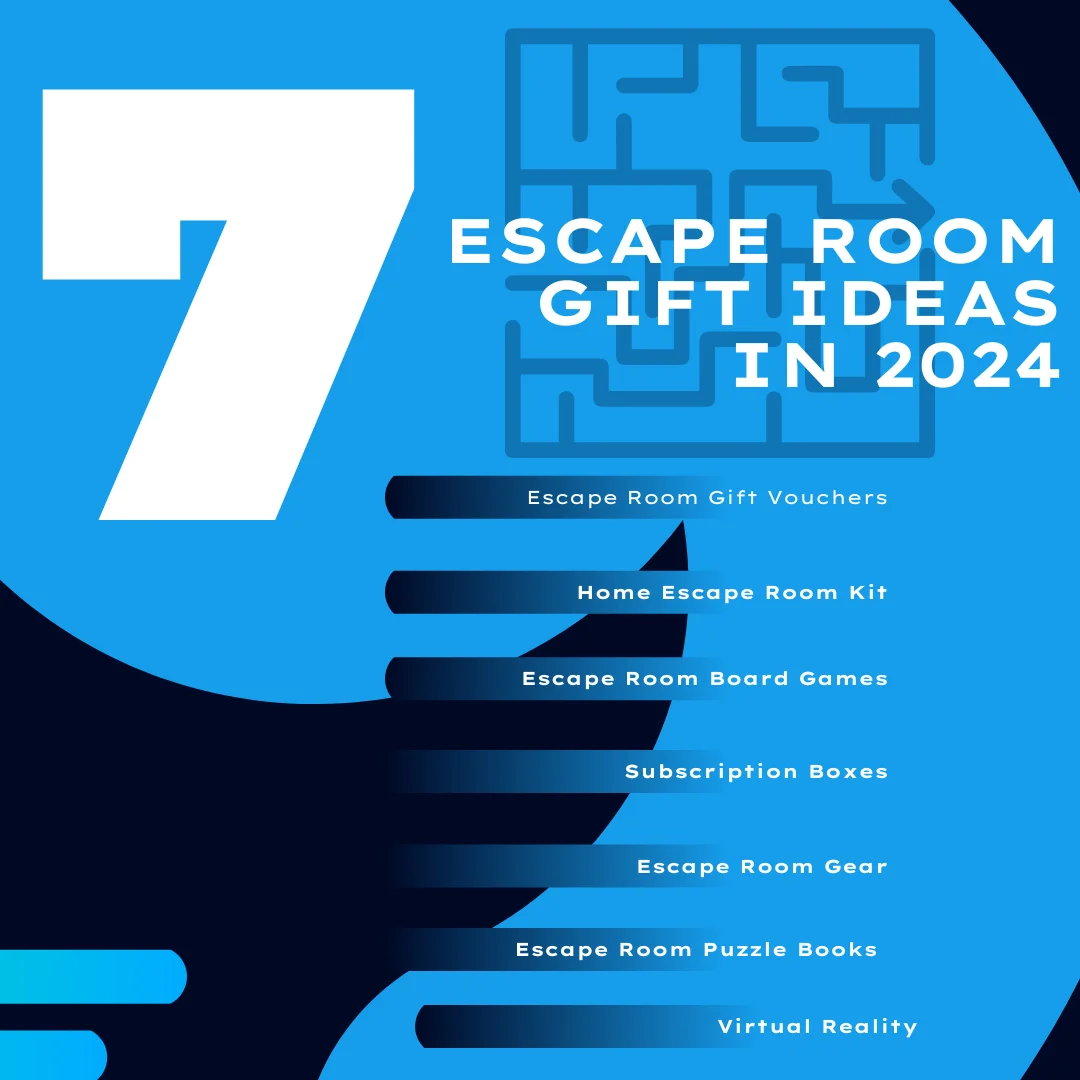 An infographic on the top escape room gift ideas